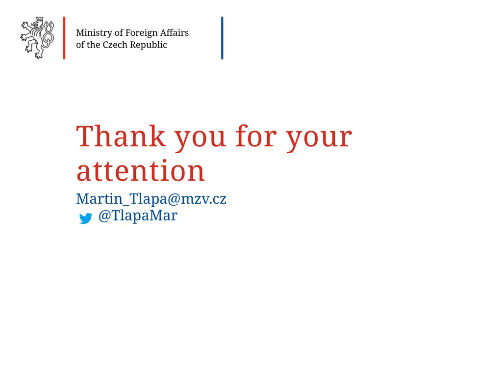 Czech strategy for cooperation with the - slide 15 of 15