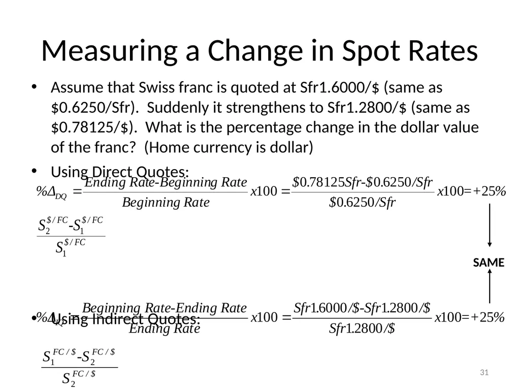 Chapter 06 The Foreign Exchange Market 1 The - slide 31 of 31