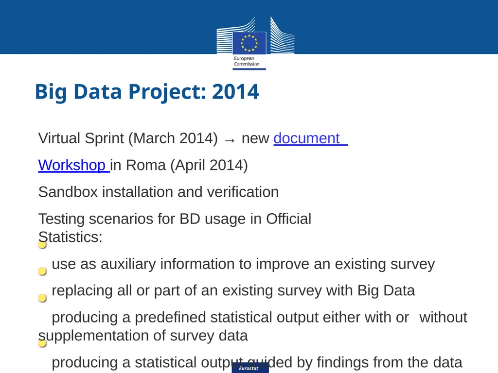 Eurostat Big Data Eurostat Effective Processing - slide 11 of 46