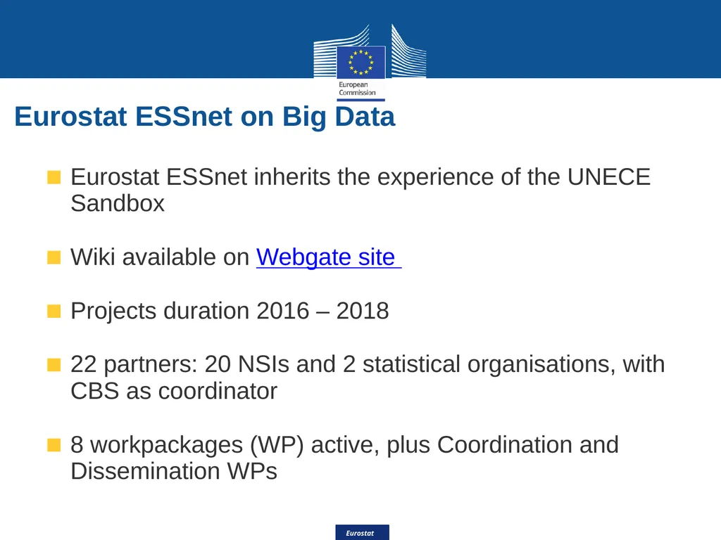 Eurostat Big Data Eurostat Effective Processing - slide 36 of 46