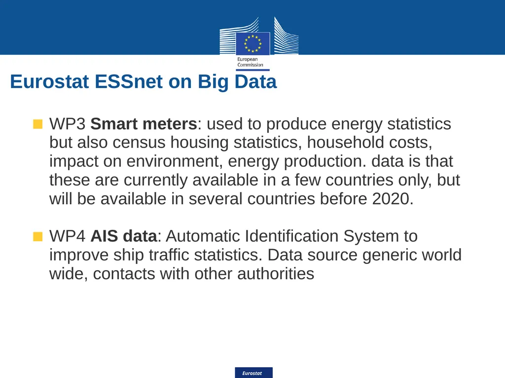 Eurostat Big Data Eurostat Effective Processing - slide 38 of 46