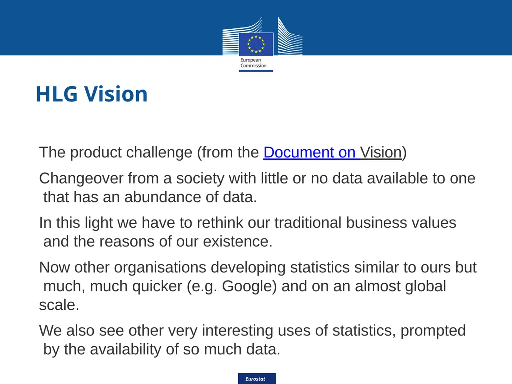 Eurostat Big Data Eurostat Effective Processing - slide 4 of 46