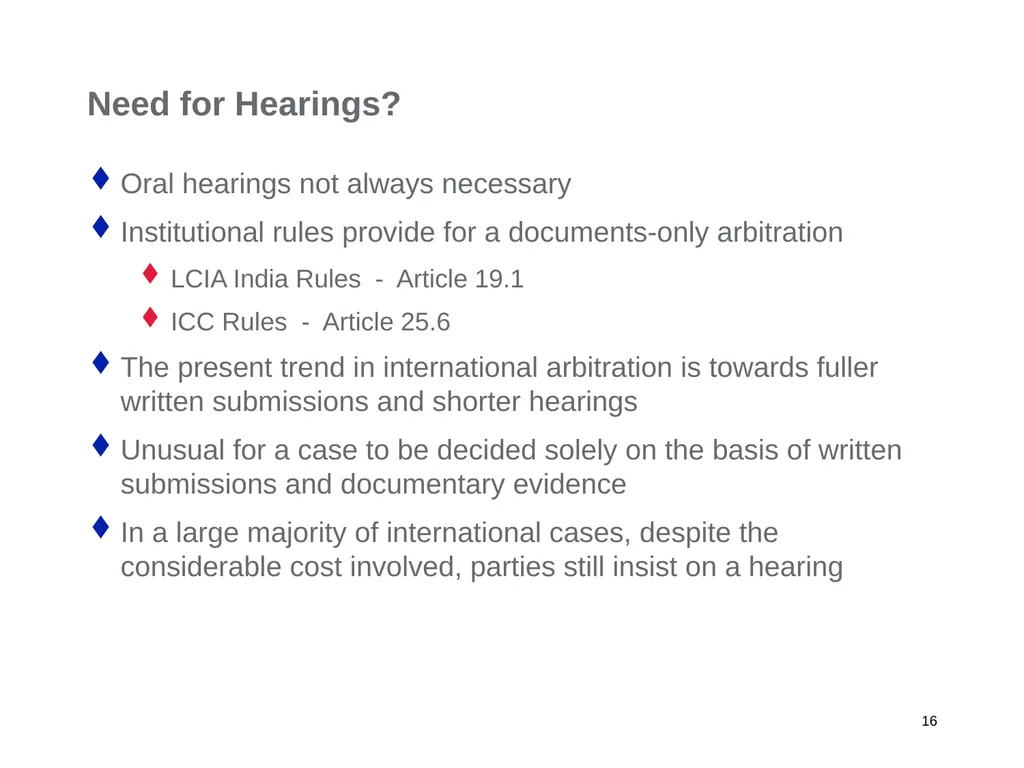 A Regional Commercial Arbitration Council: Is it - slide 16 of 43