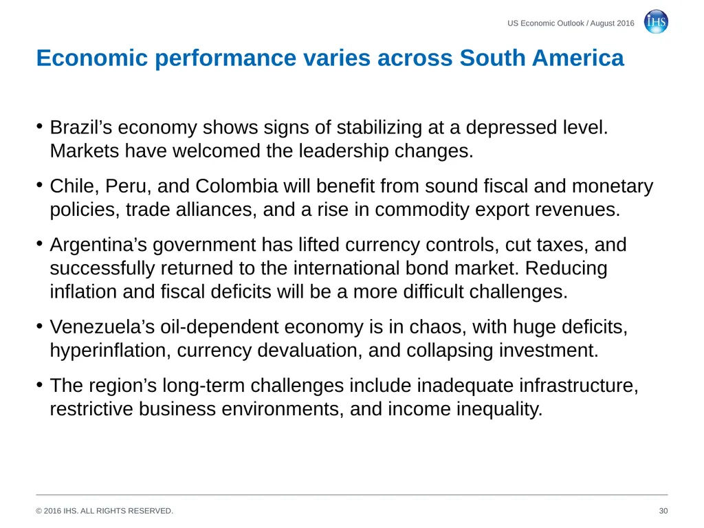 World Economic Outlook 18 August 2016 Sara - slide 30 of 70