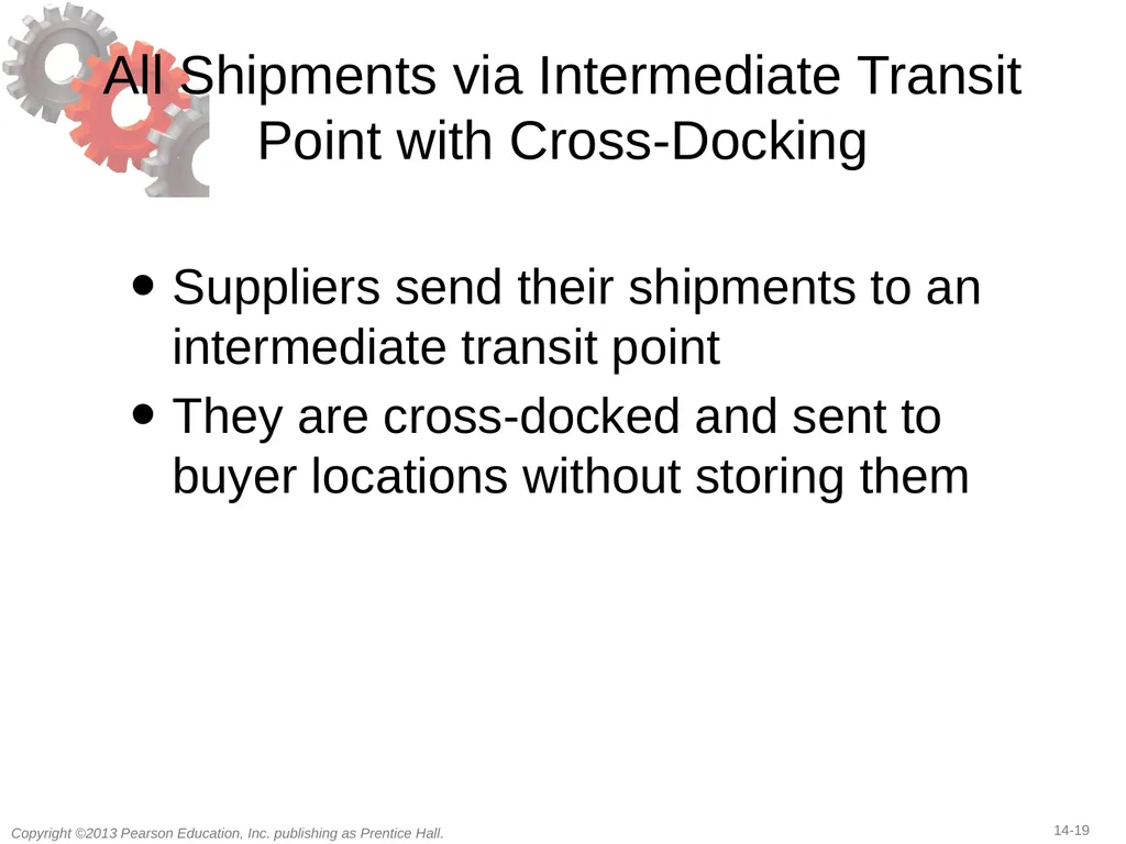14 Transportation in a Supply Chain Learning - slide 19 of 49