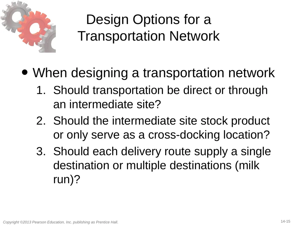 14 Transportation in a Supply Chain Learning - slide 15 of 49