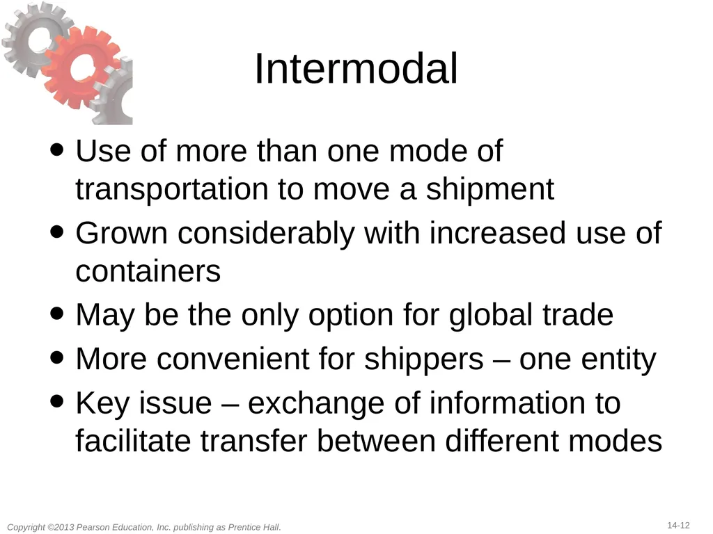 14 Transportation in a Supply Chain Learning - slide 12 of 49
