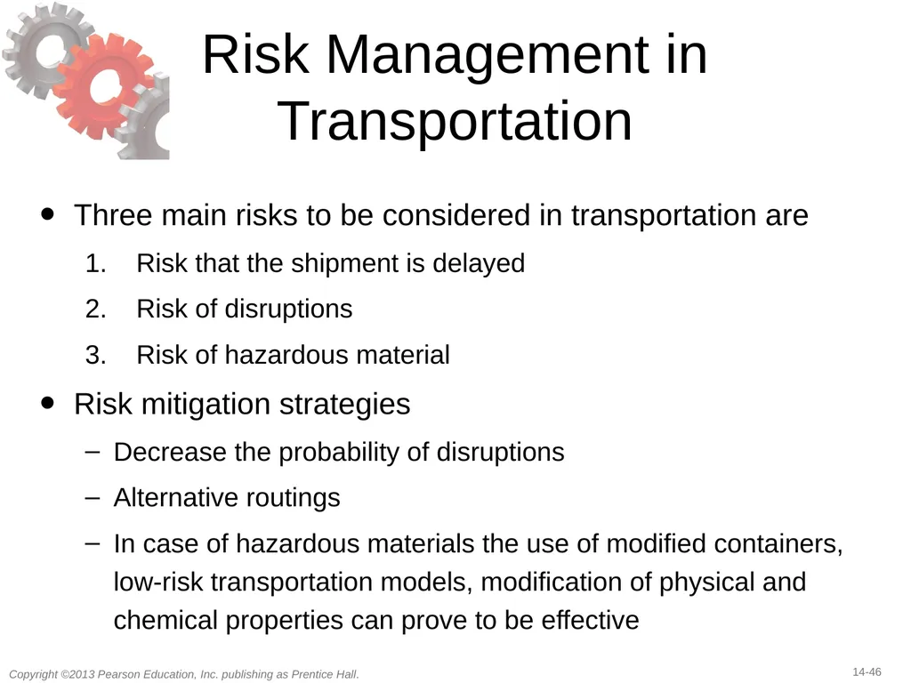 14 Transportation in a Supply Chain Learning - slide 46 of 49