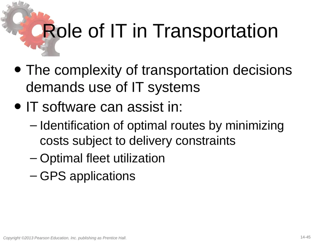 14 Transportation in a Supply Chain Learning - slide 45 of 49