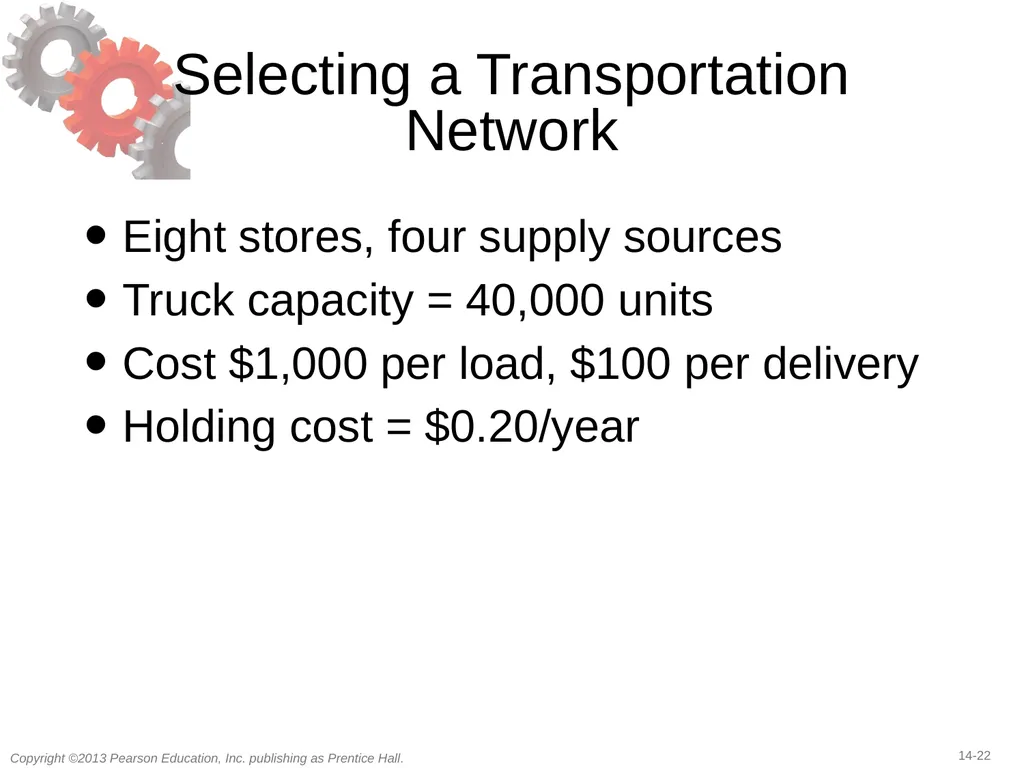 14 Transportation in a Supply Chain Learning - slide 22 of 49