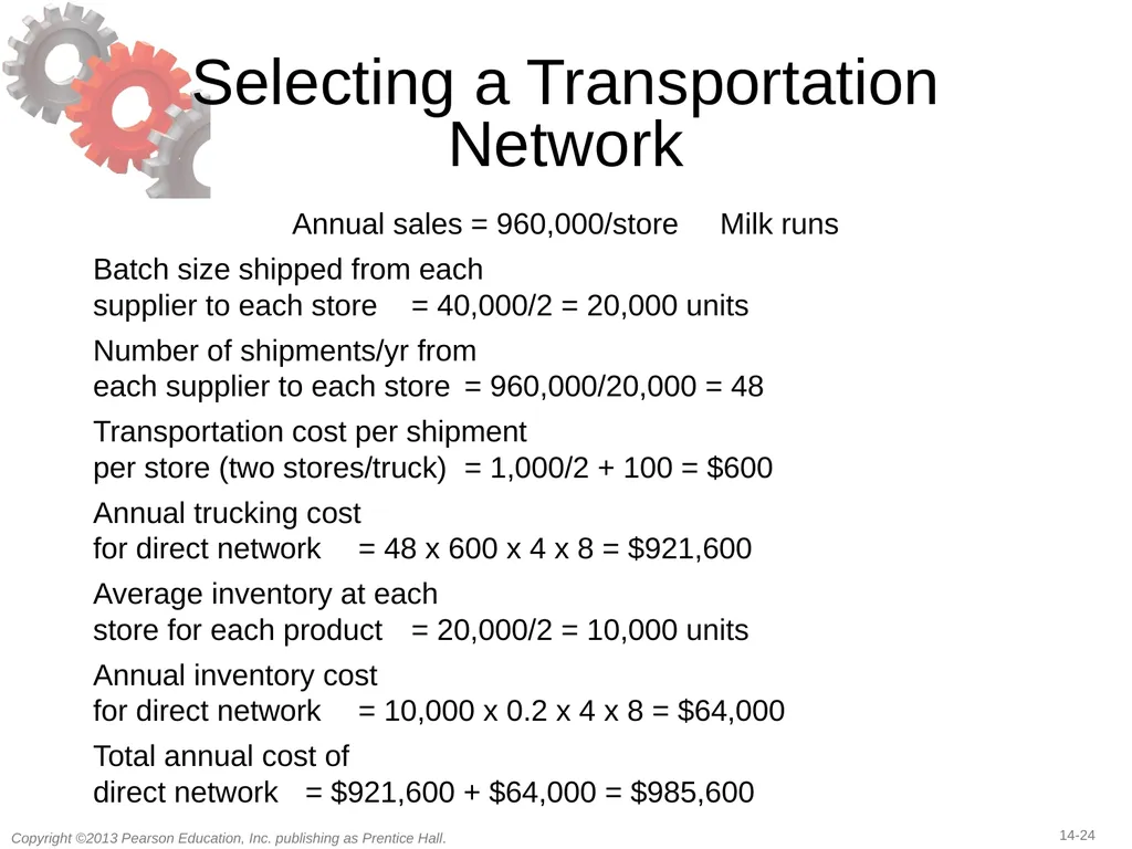 14 Transportation in a Supply Chain Learning - slide 24 of 49