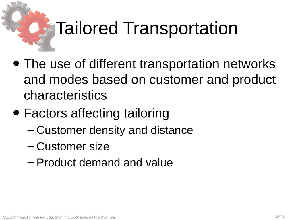 14 Transportation in a Supply Chain Learning - slide 42 of 49