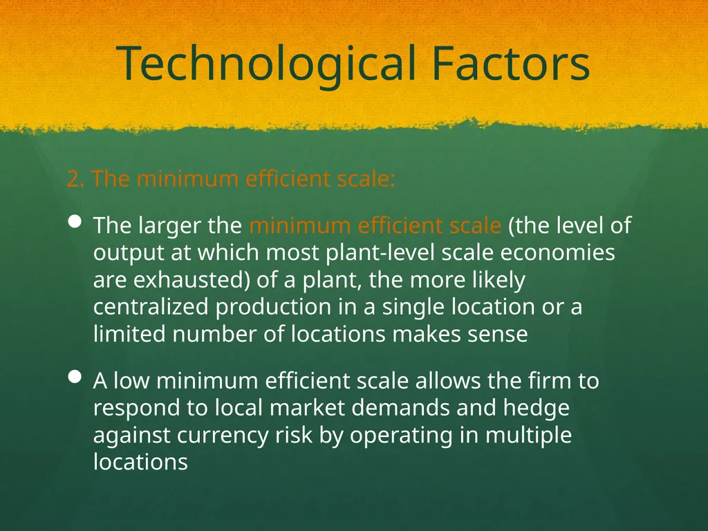 Global Production, Outsourcing and Logistics Dr. - slide 11 of 30