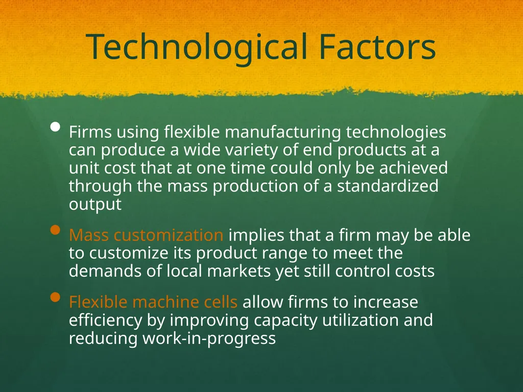 Global Production, Outsourcing and Logistics Dr. - slide 13 of 30
