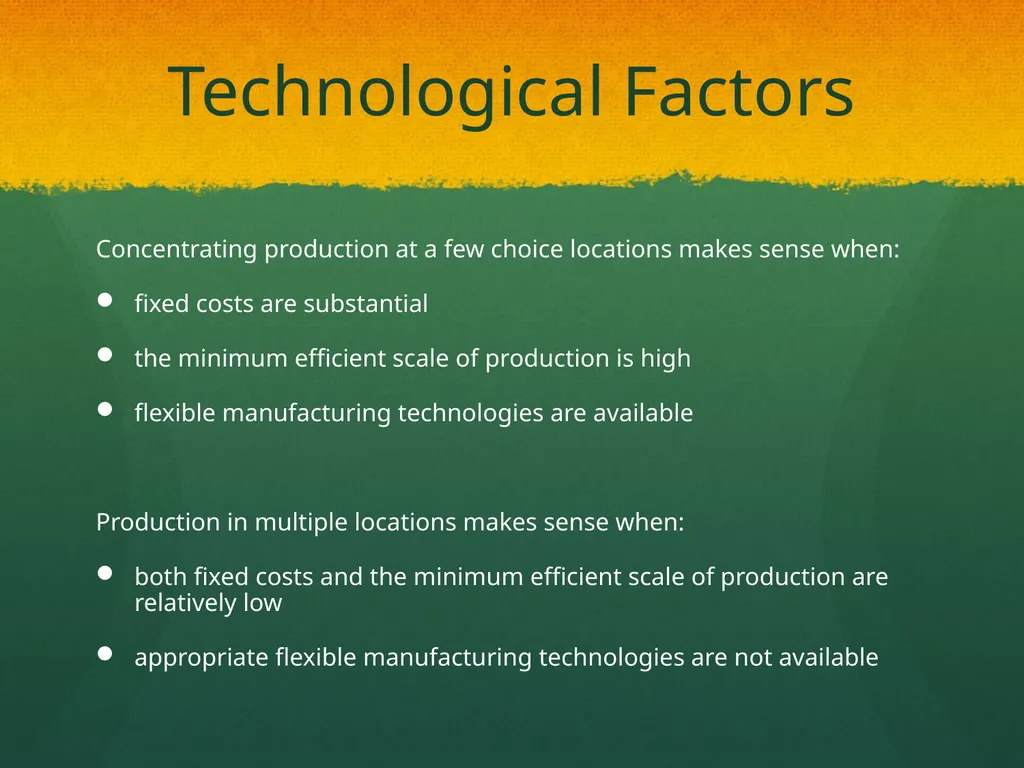Global Production, Outsourcing and Logistics Dr. - slide 14 of 30
