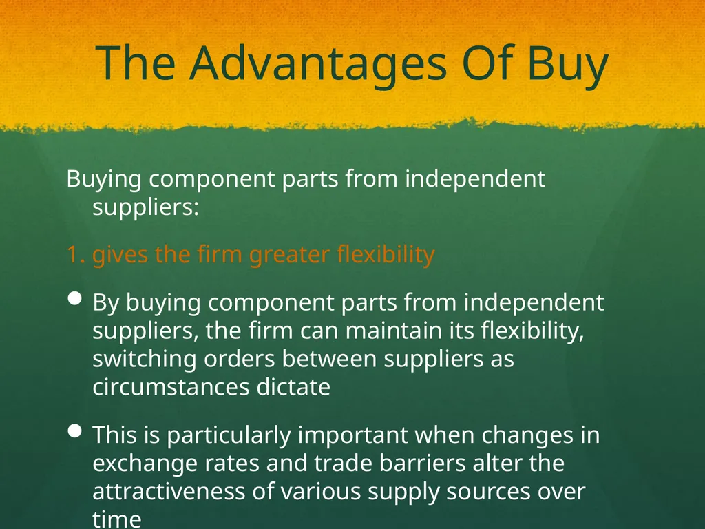 Global Production, Outsourcing and Logistics Dr. - slide 24 of 30