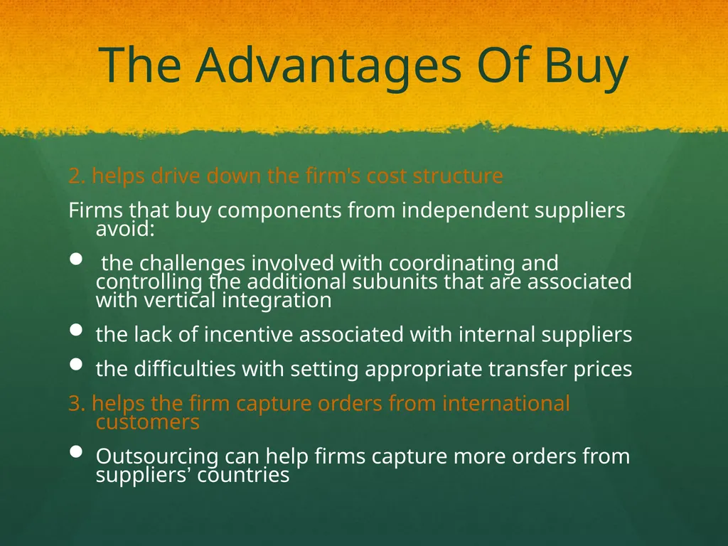 Global Production, Outsourcing and Logistics Dr. - slide 25 of 30