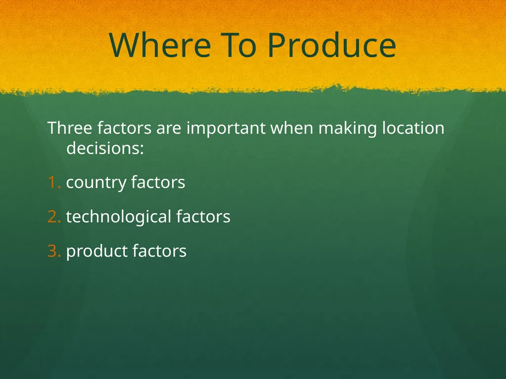 Global Production, Outsourcing and Logistics Dr. - slide 7 of 30