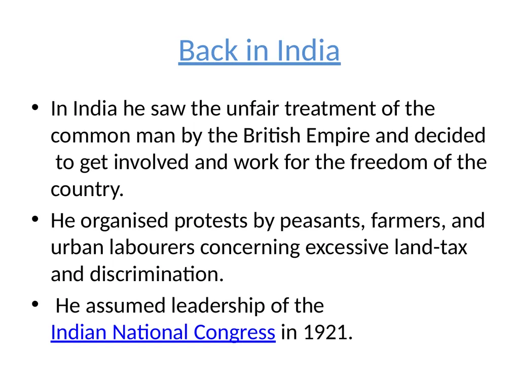 Father of the Nation Mahatma Gandhi About Mahatma - slide 4 of 13