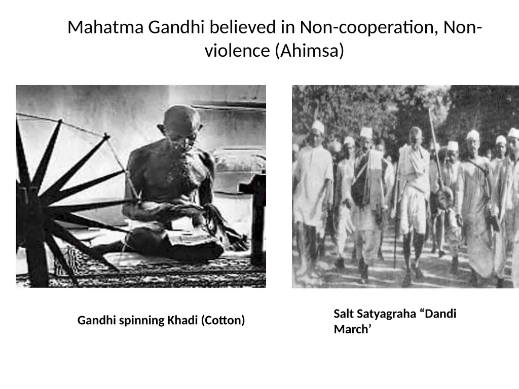 Father of the Nation Mahatma Gandhi About Mahatma - slide 6 of 13