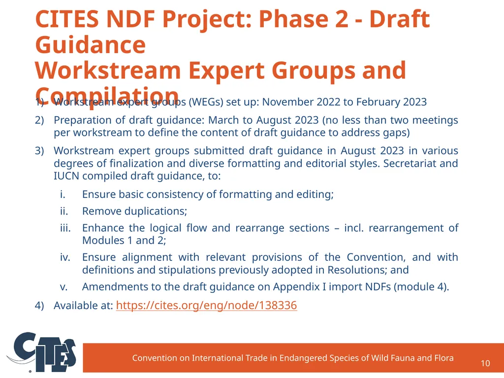 CITES NDF Project: Establishment and background - slide 10 of 12