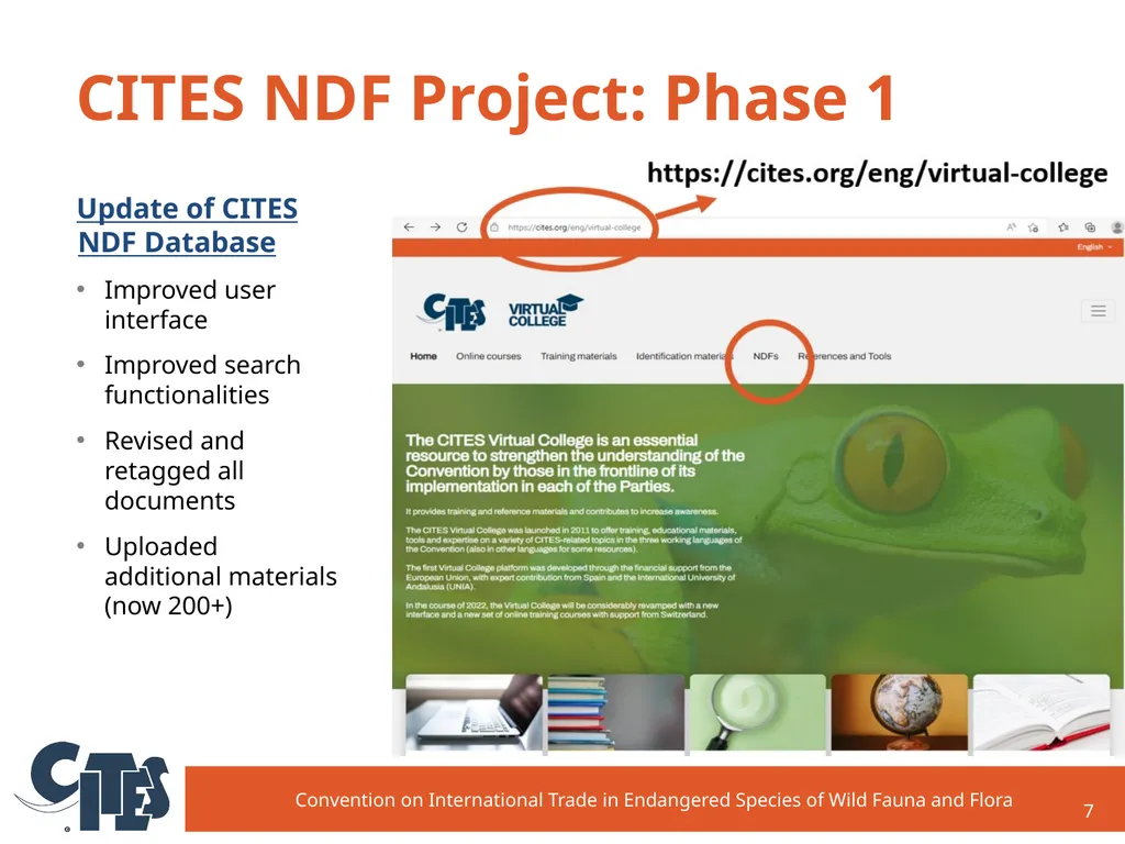 CITES NDF Project: Establishment and background - slide 7 of 12