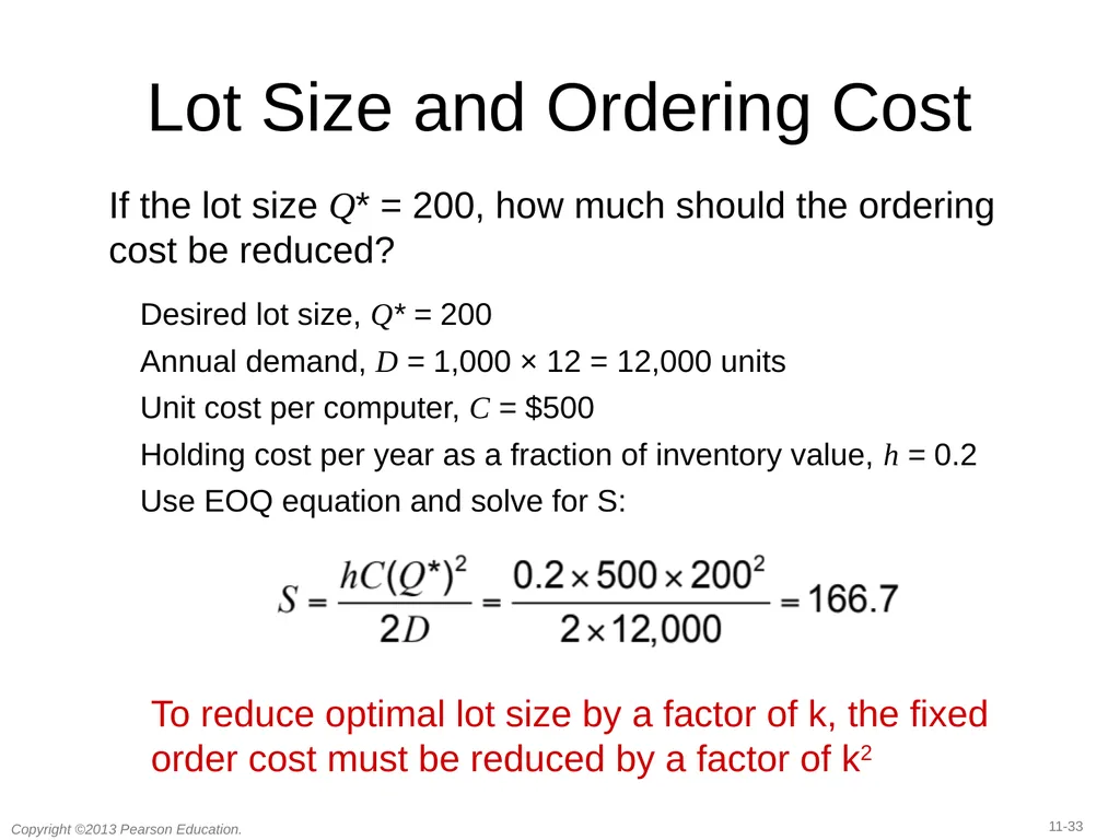 11 Managing Economies of Scale in a Supply Chain: - slide 31 of 36