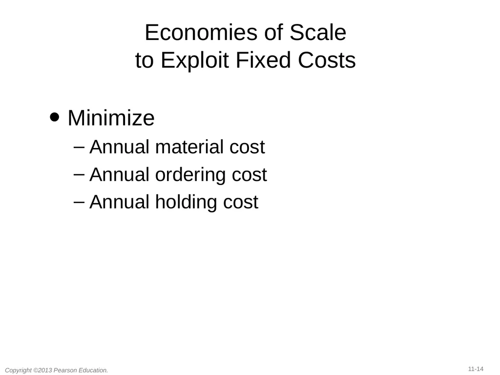 11 Managing Economies of Scale in a Supply Chain: - slide 12 of 36