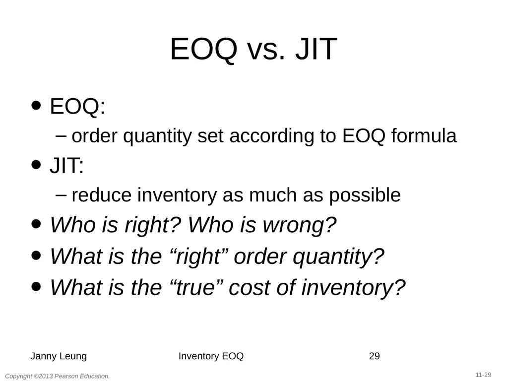 11 Managing Economies of Scale in a Supply Chain: - slide 27 of 36