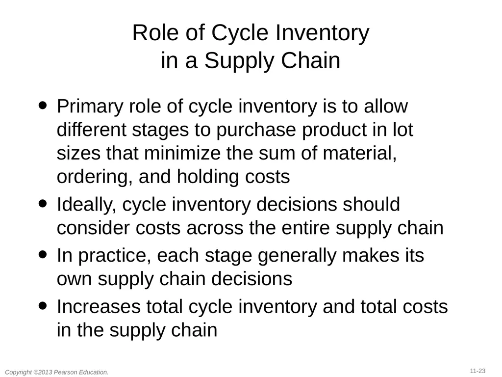11 Managing Economies of Scale in a Supply Chain: - slide 21 of 36