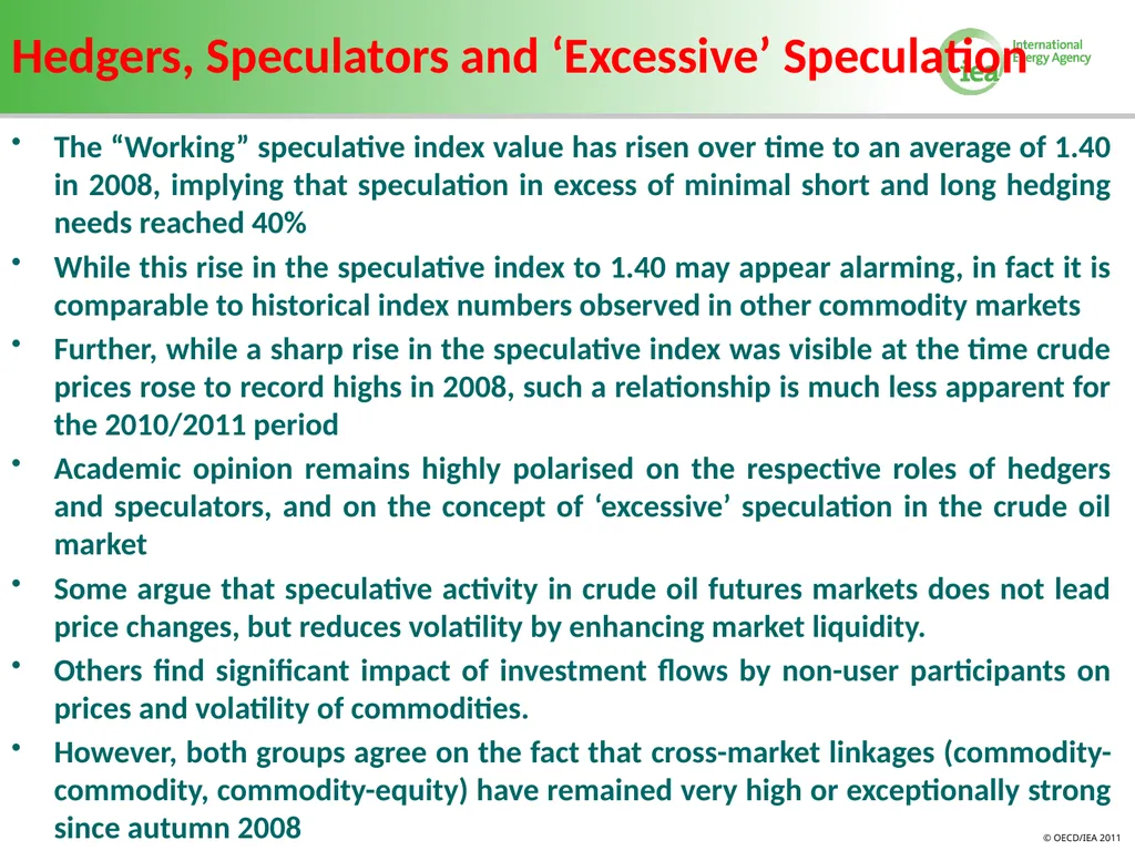 Volatility in Energy Prices Bahattin Buyuksahin - slide 16 of 30