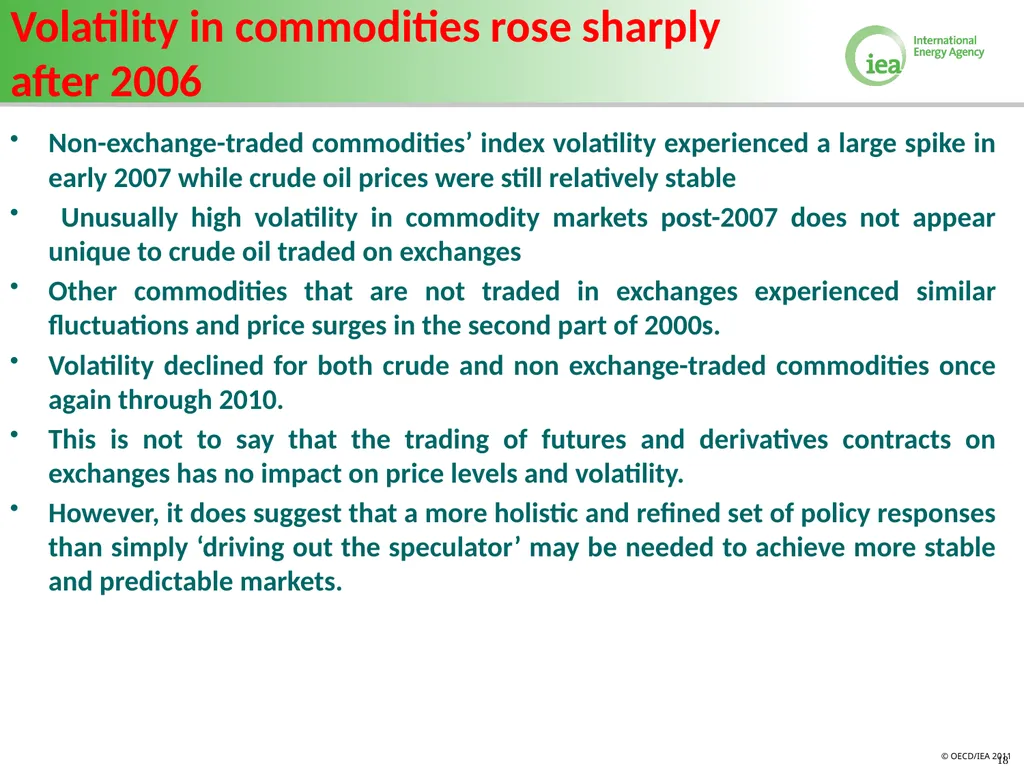 Volatility in Energy Prices Bahattin Buyuksahin - slide 18 of 30
