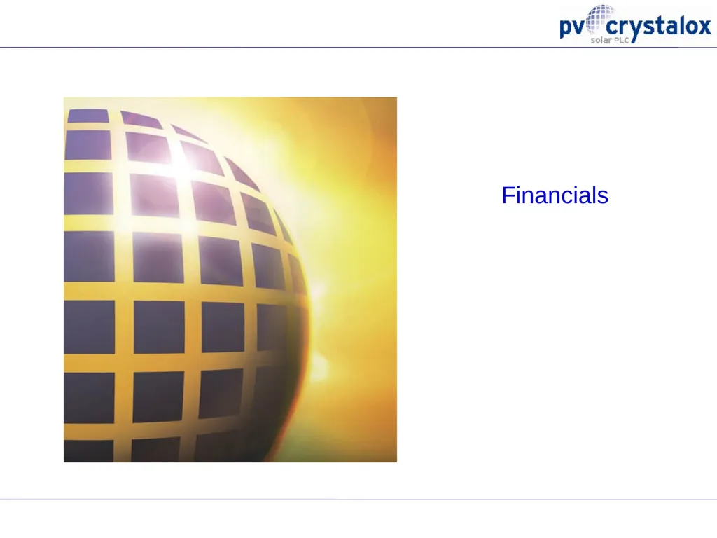 PV Crystalox Solar plc 2017 Interim Results 24 - slide 6 of 15