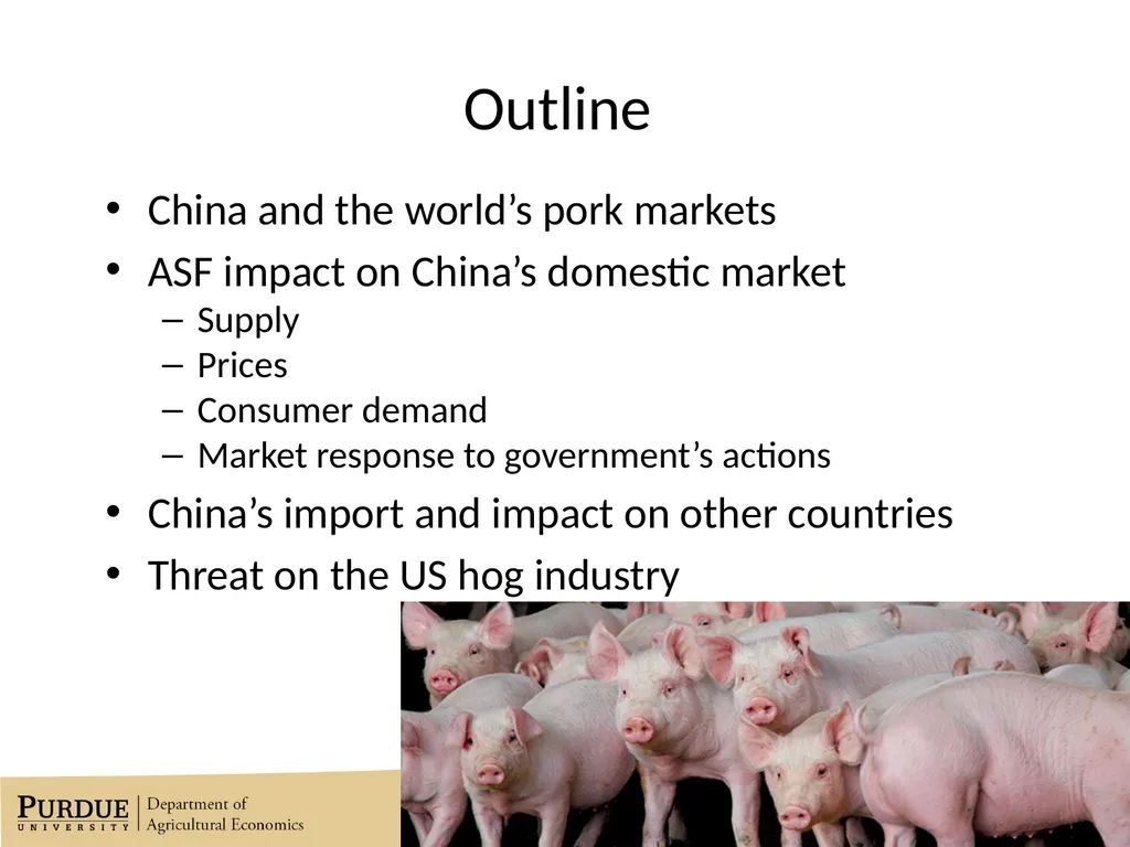 Market Impacts of the African Swine Fever Outbreak - slide 2 of 11