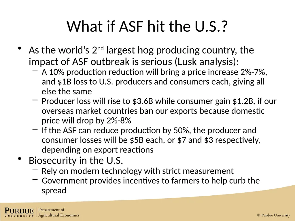Market Impacts of the African Swine Fever Outbreak - slide 10 of 11