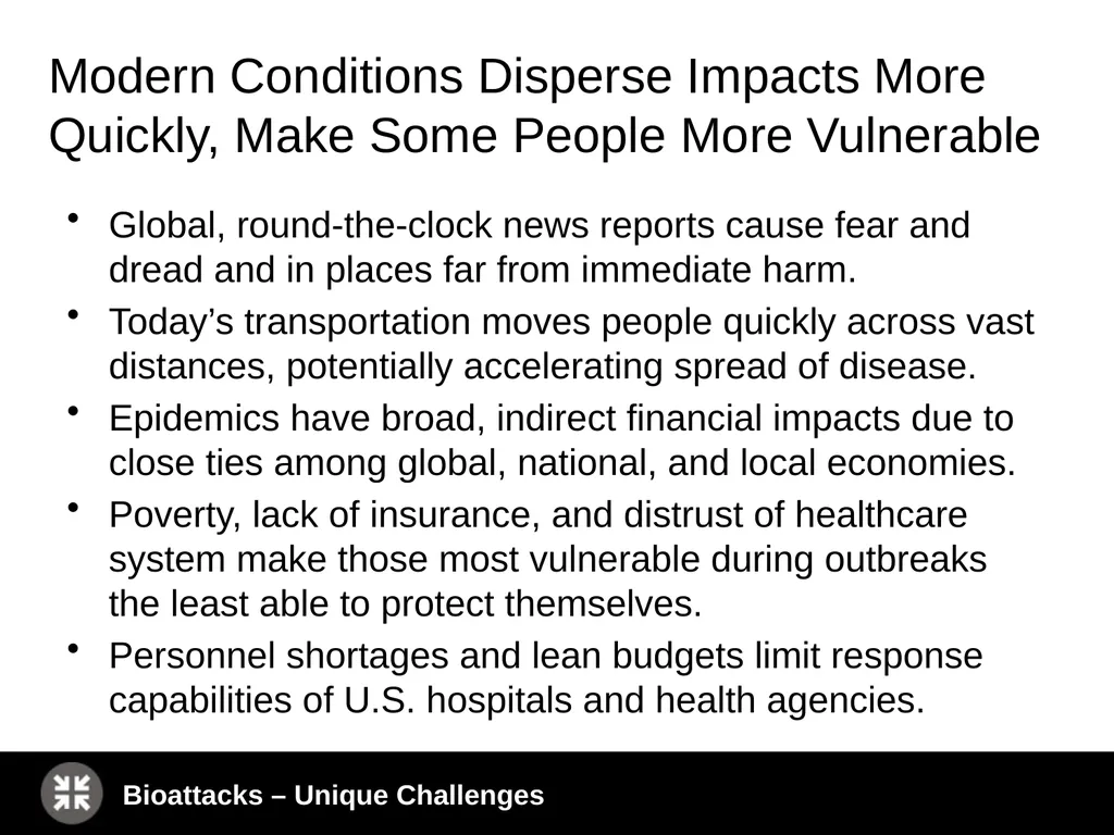 How to Lead During Bioattacks with the Public’s - slide 10 of 39