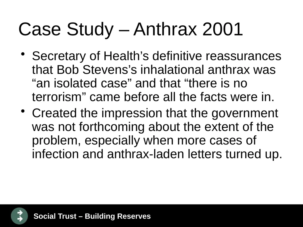 How to Lead During Bioattacks with the Public’s - slide 29 of 39