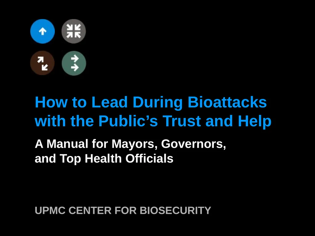 How to Lead During Bioattacks with the Public’s - slide 1 of 39