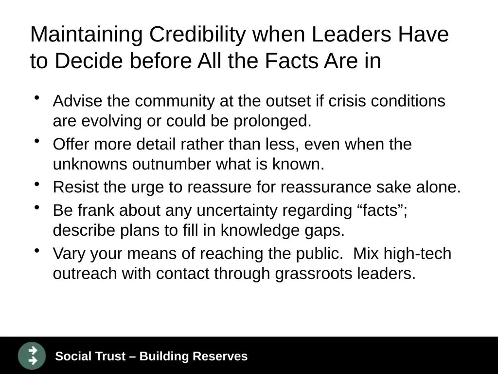 How to Lead During Bioattacks with the Public’s - slide 28 of 39