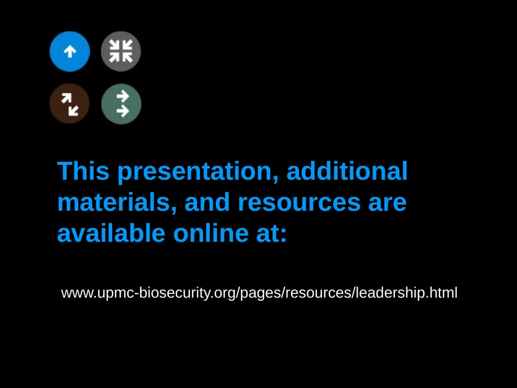 How to Lead During Bioattacks with the Public’s - slide 39 of 39