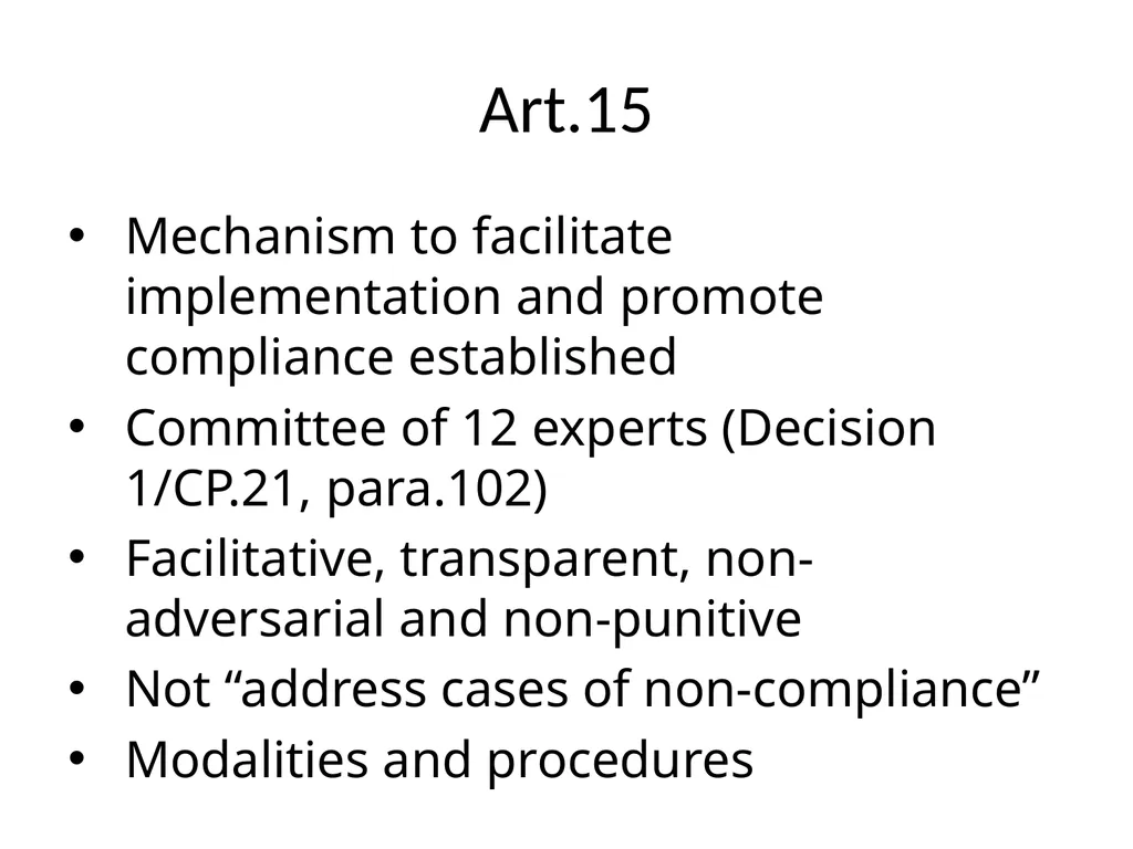Paris Agreement and Rulebook Overview - slide 68 of 73