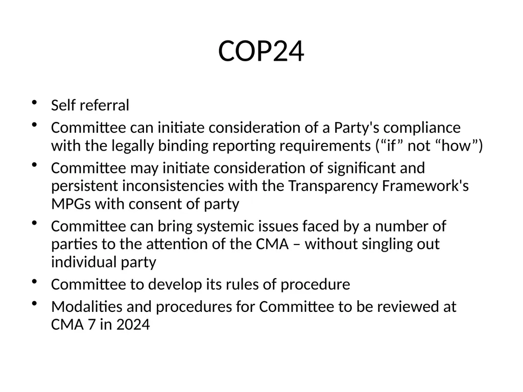 Paris Agreement and Rulebook Overview - slide 70 of 73