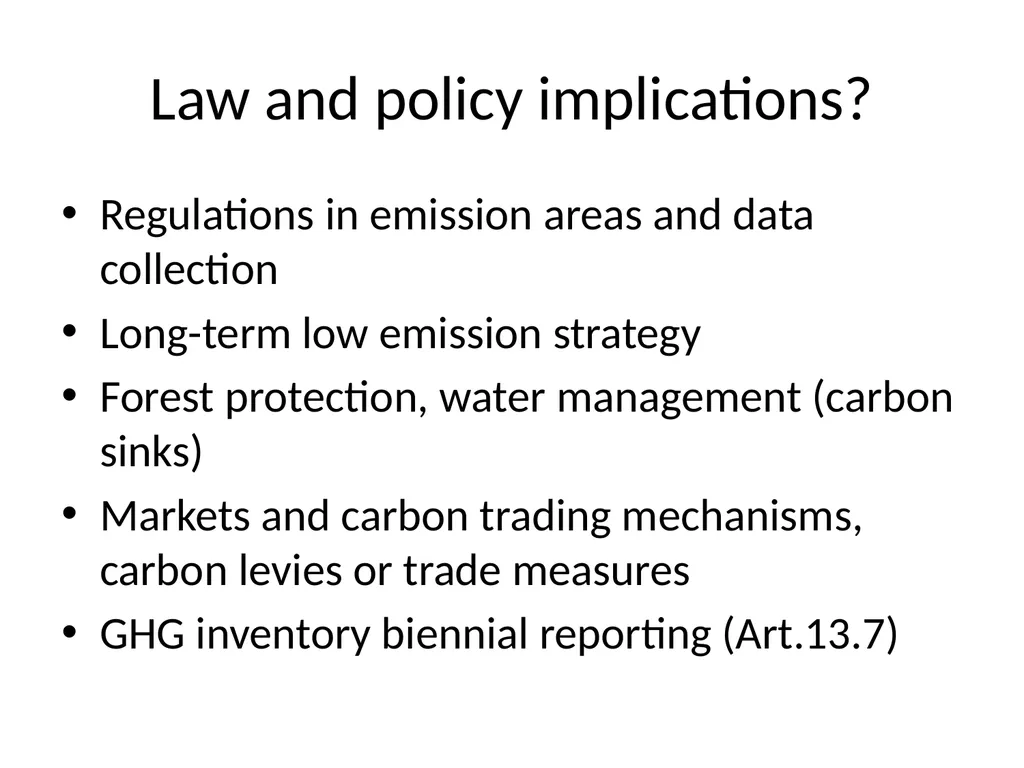Paris Agreement and Rulebook Overview - slide 26 of 73