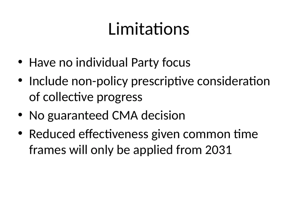 Paris Agreement and Rulebook Overview - slide 67 of 73