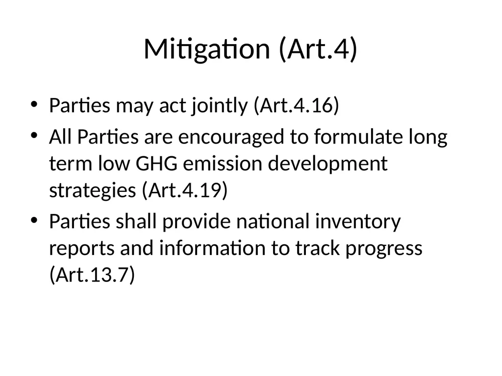 Paris Agreement and Rulebook Overview - slide 21 of 73