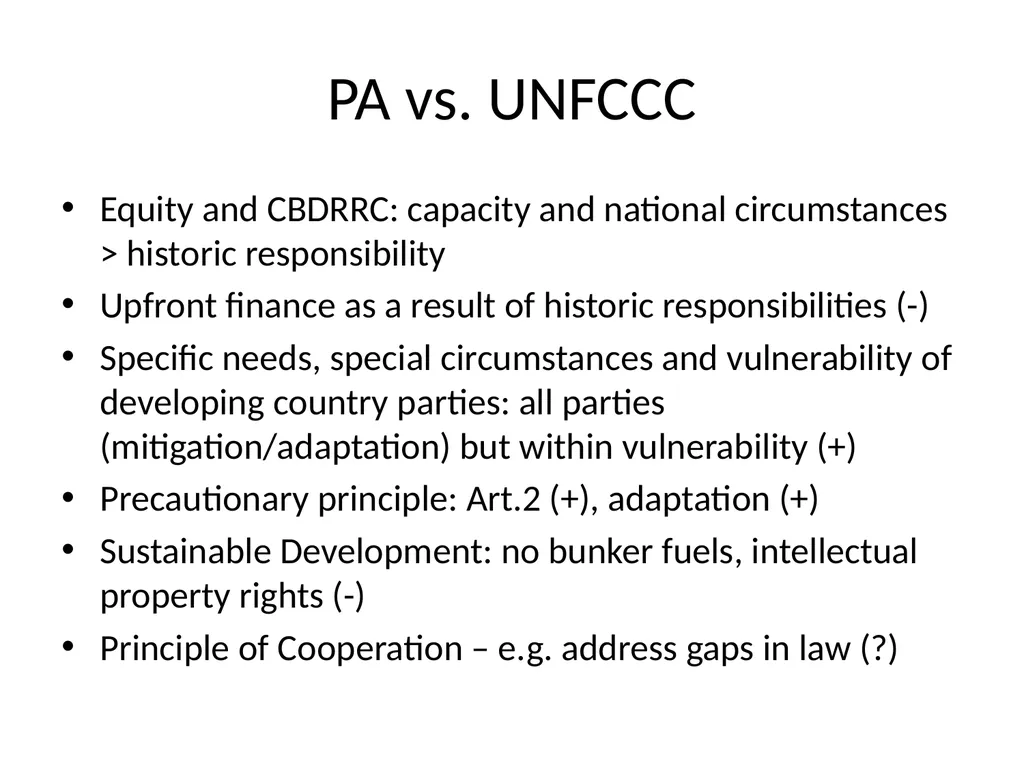 Paris Agreement and Rulebook Overview - slide 10 of 73