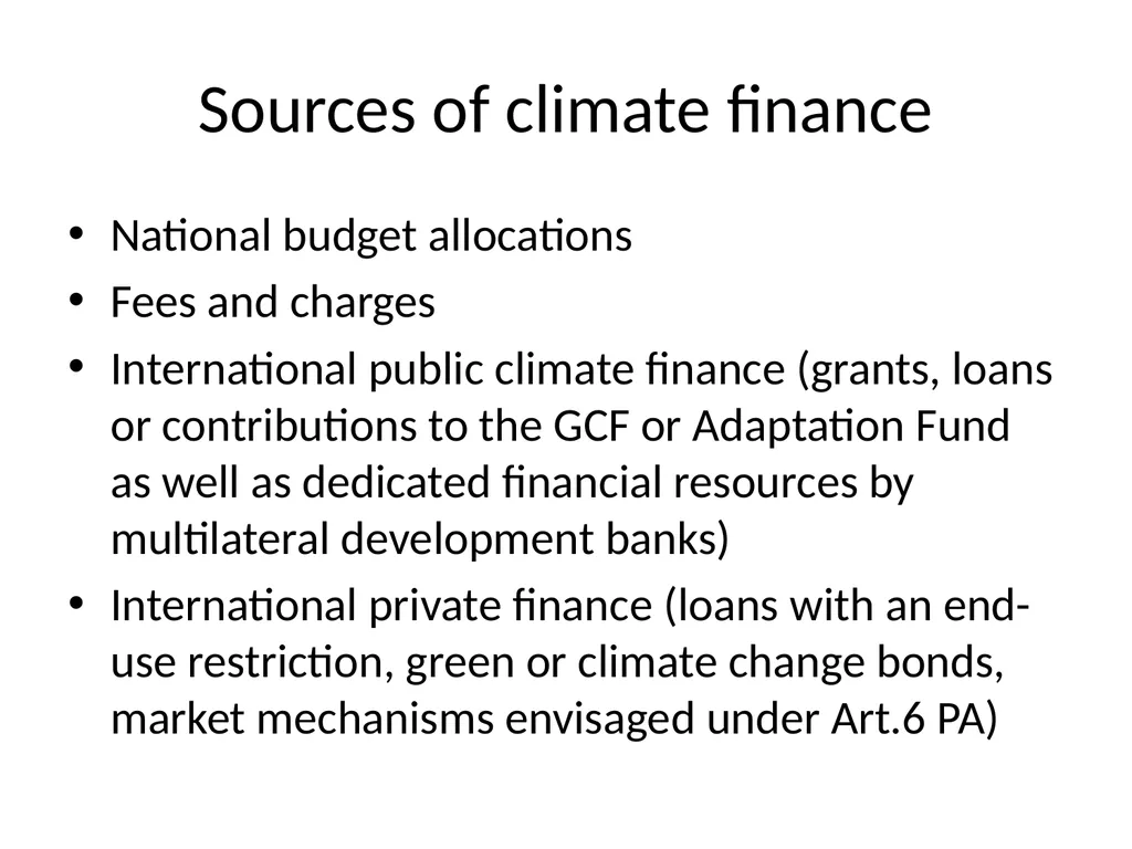 Paris Agreement and Rulebook Overview - slide 41 of 73