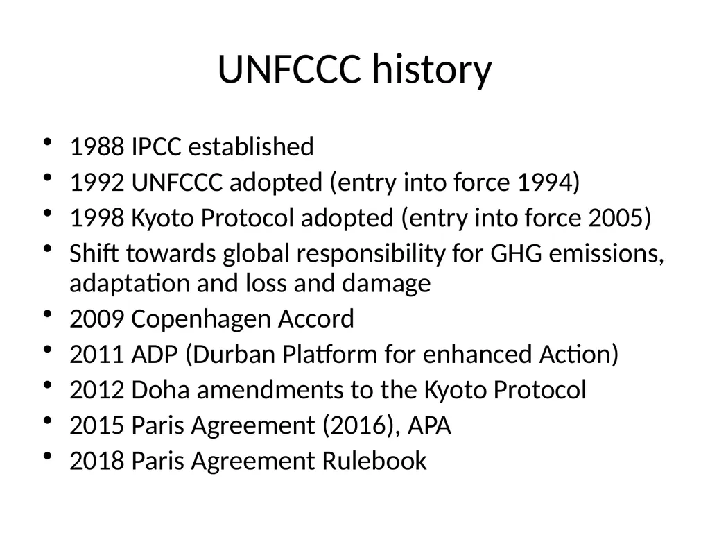 Paris Agreement and Rulebook Overview - slide 4 of 73