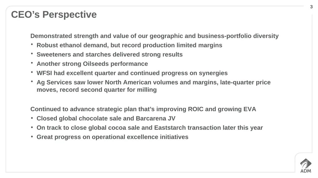 Second Quarter 2015 Earnings Conference Call - slide 3 of 23