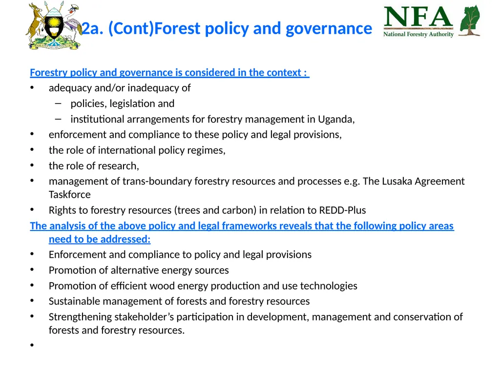 Uganda REDD-Plus Readiness Preparation Proposal - slide 22 of 35